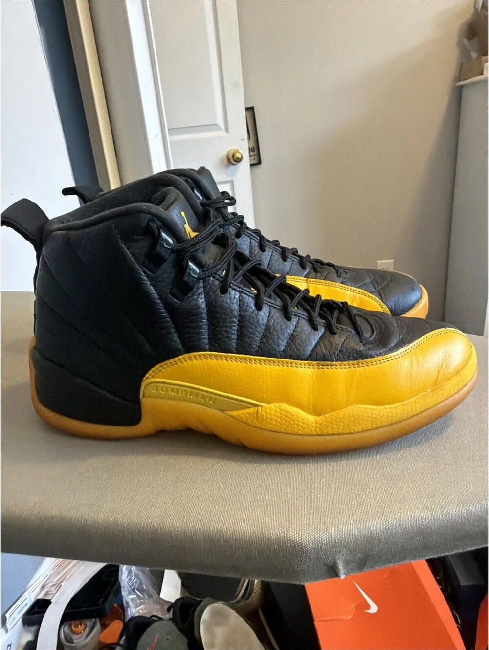Nike Air Jordan 12 Retro Black University Gold Size 9 Men 130690-070